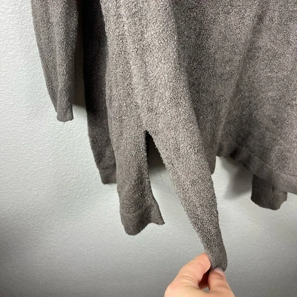 Barefoot Dreams CozyChic Lite Wrap Cardigan Womens XS/S Brown 480 Hooded Sweater - Picture 9 of 9